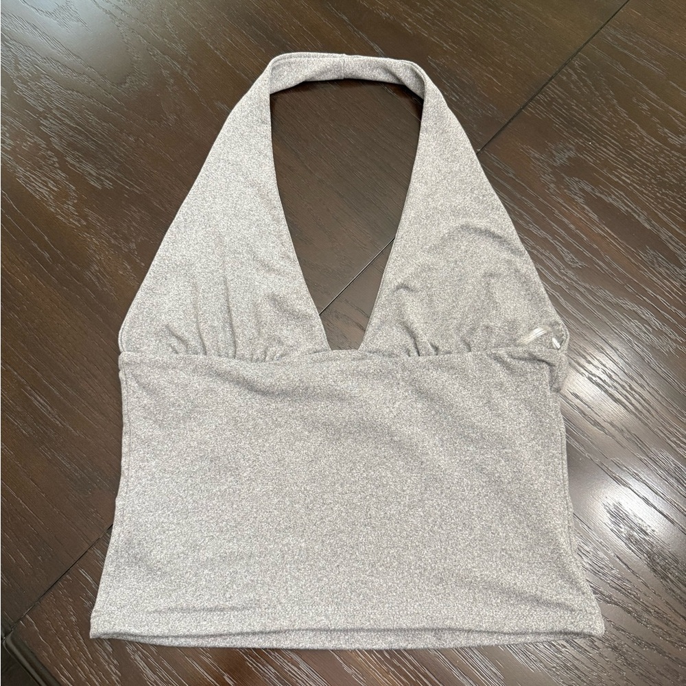 Pitaya Silver Halter Tank Top
